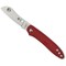 Spyderco 2024 Spyderco Roadie Lightweight Red Slip Joint Plain SPY-C189PRD - alternate 3